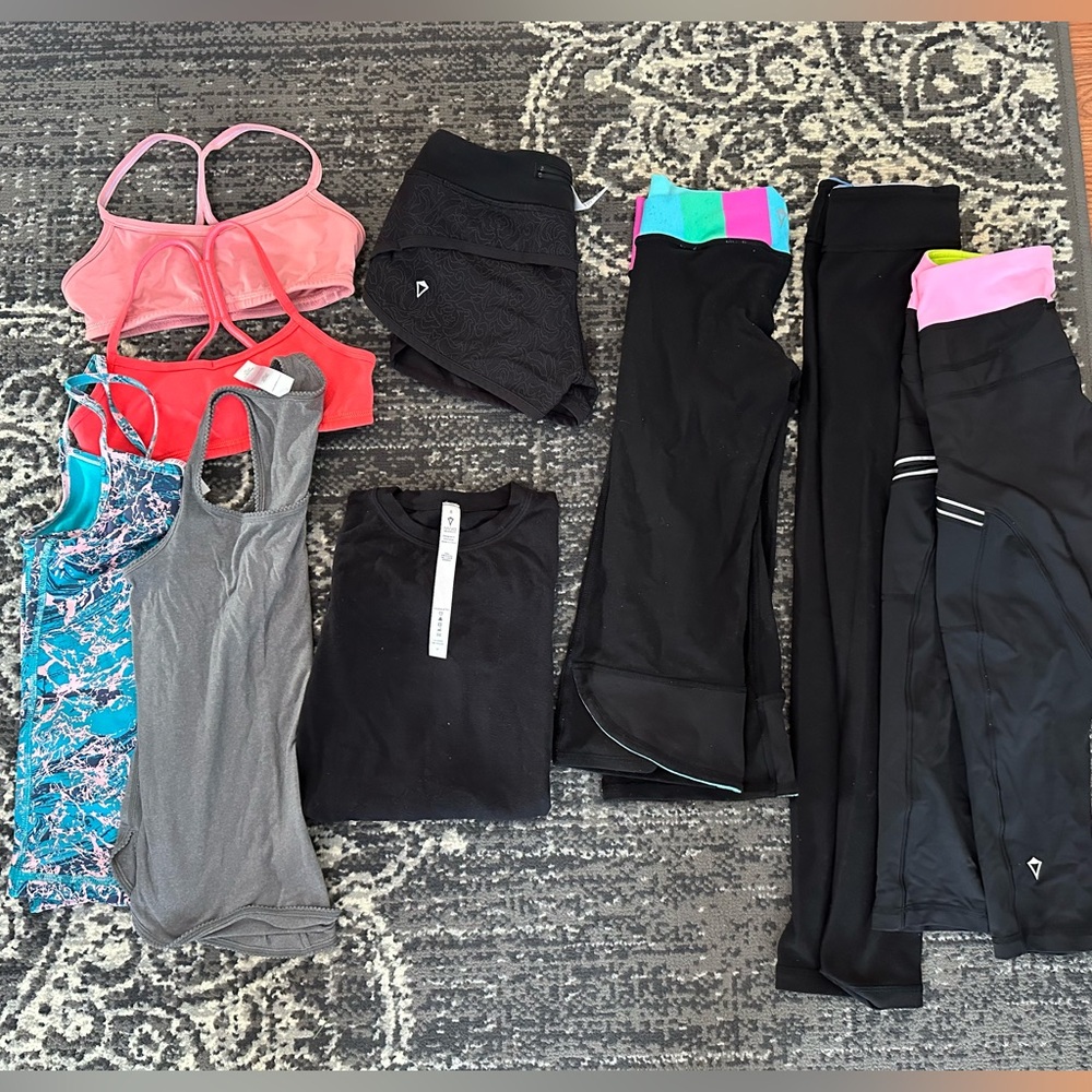 Lot of 9 Ivivva Girls Lulu Clothes mostly size 8